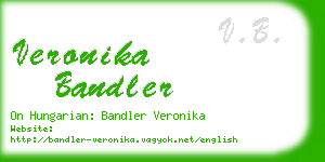 veronika bandler business card